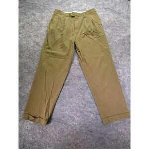 Johnnie Walker Pants Mens 36 X 30 brown Chino faded Soft Premium pleated  scotch